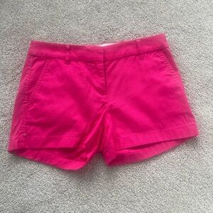 J. Crew Hot Pink Cotton Chino Shorts
